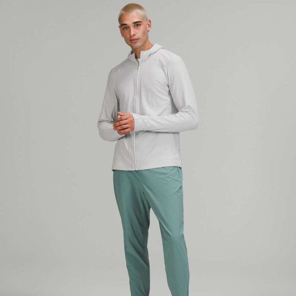 lululemon athletica Other - Lululemon Men's Heathered Sea Salt Long-Sleeve Surge Warm Full Zip Hoodie Sz XL